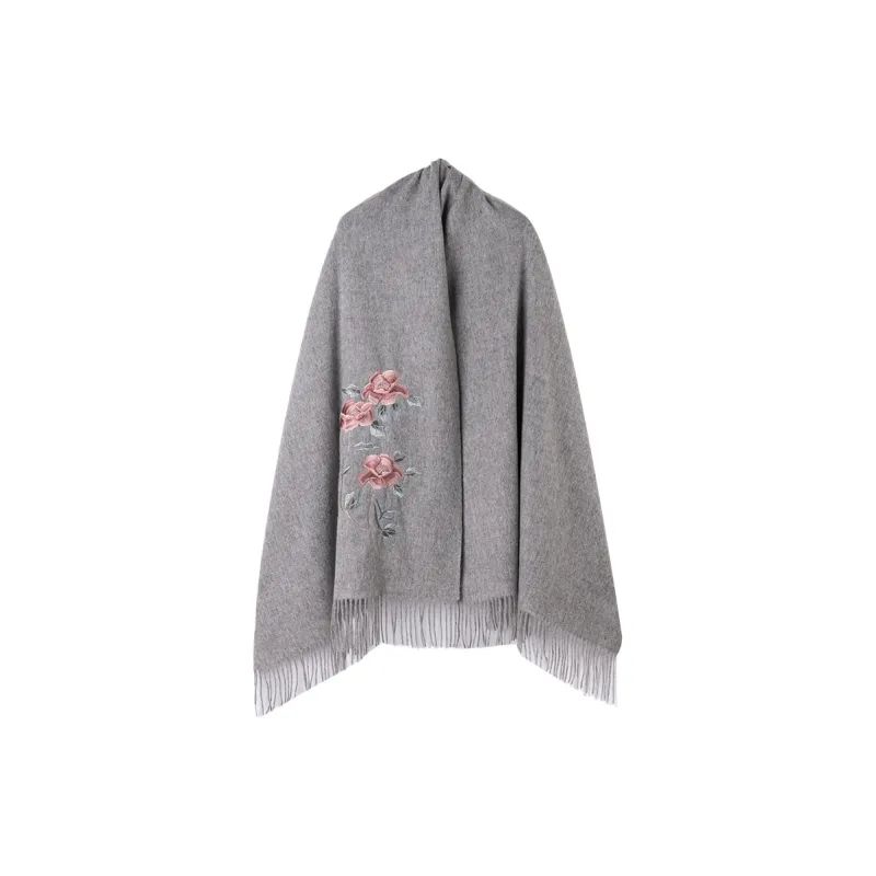 Shanghai Story Sheep Wool Knit Scarves Women's-5