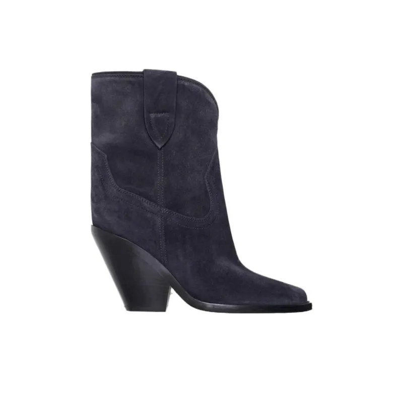 ISABEL MARANT Ankle Boots 9cm Women's Purple-1
