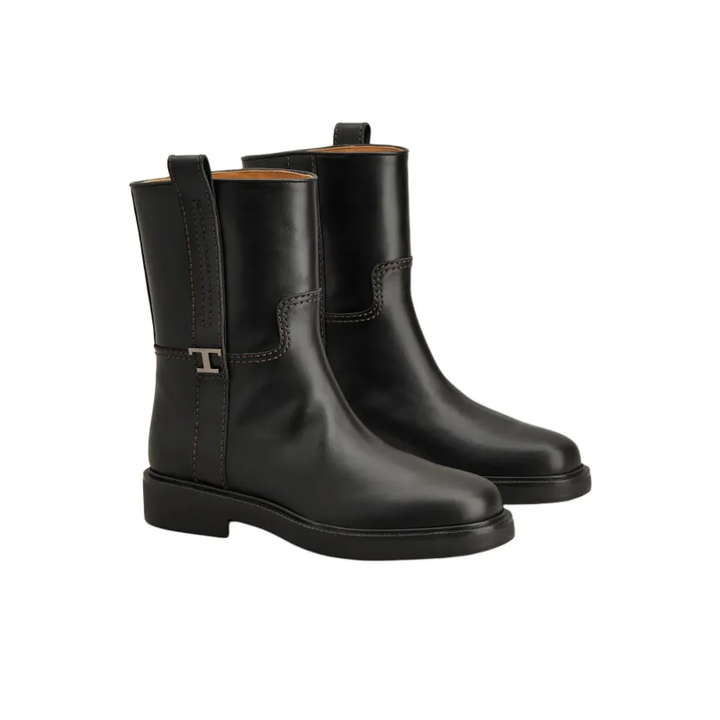 TOD'S Round Toe Ankle Boots Women's-2