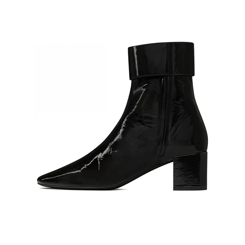 SAINT LAURENT Joplin Ankle Boots Women's Black-0