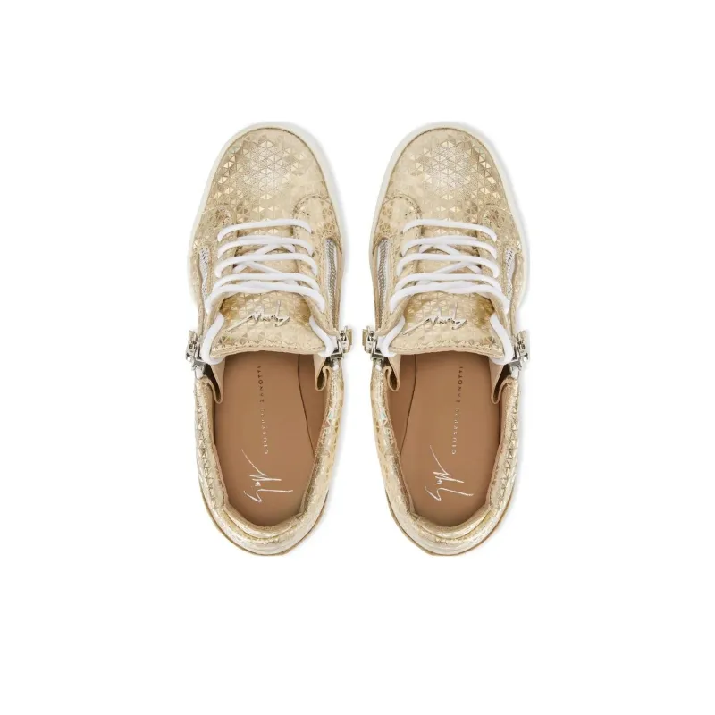 giuseppe zanotti Metallic Geometric Wedge-heel Sneakers-4