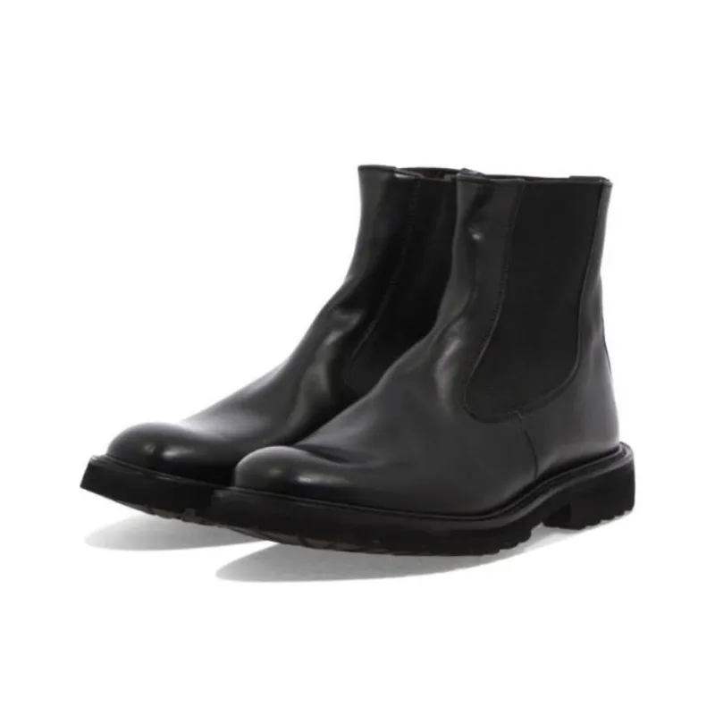 Tricker's Short Chelsea Boots Men's Black-2