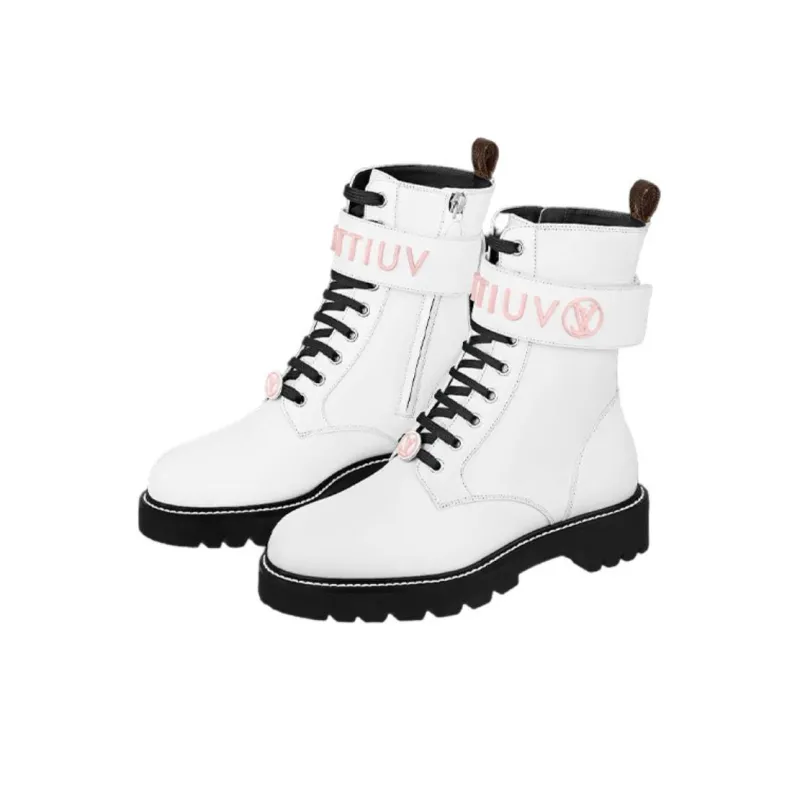 LOUIS VUITTON Territory Boots 'White' Women's-2