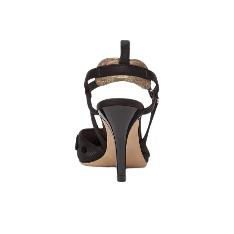 FENDI Colibri High Heels Women's Black-4
