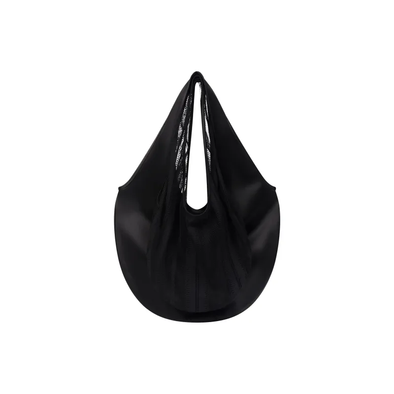DOSORDONTS Polyester Oval Shoulder Bag Regular Unisex Black-0