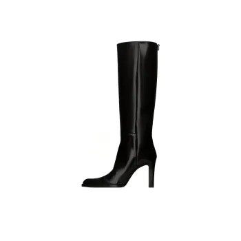 SAINT LAURENT Nina 110mm Leather Over the knee Boots