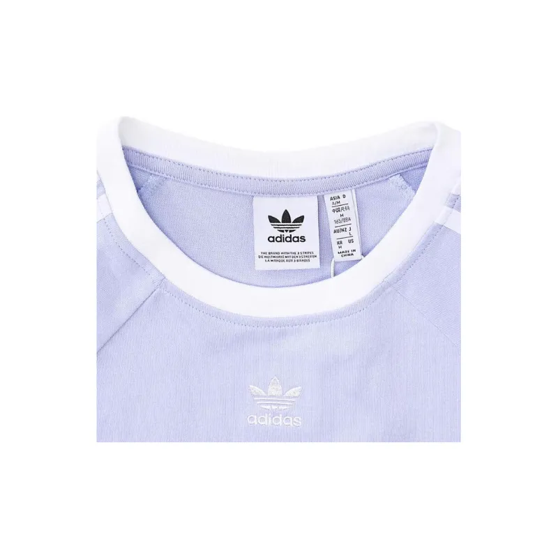 Adidas Originals Adicolor Raglan Sleeve T Shirt Women's Purple-3
