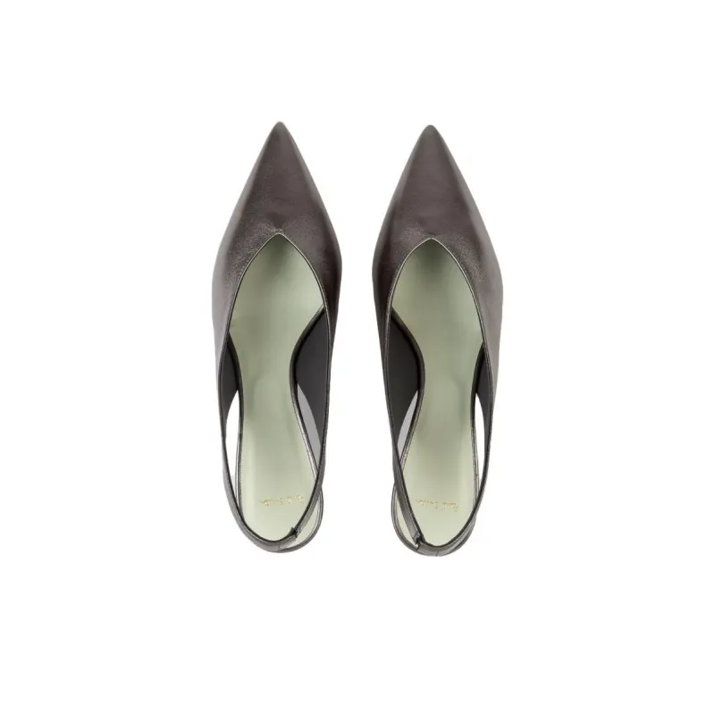 Paul Smith Enid Chunky Heel High Heels Women's Silver-3