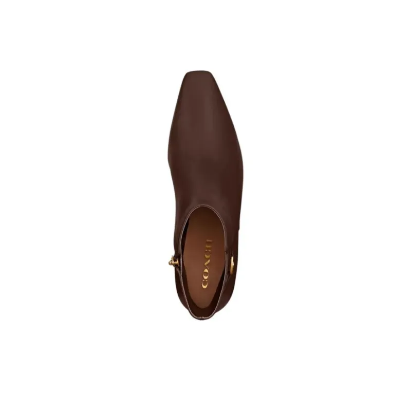 COACH Rebecca Ankle Boots 6cm Women's Red Brown-3