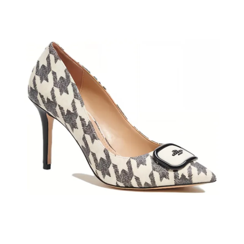 COACH Winona Slim Heel High Heels Women's Black-2