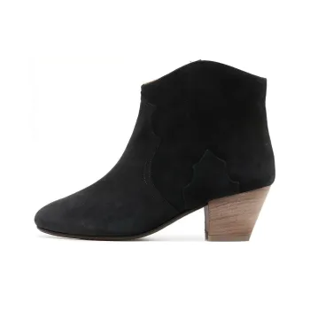 ISABEL MARANT Dicker Suede Western Boots