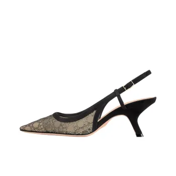 DIOR Capture Irregular Heel High Heels 6.5cm Women's Black