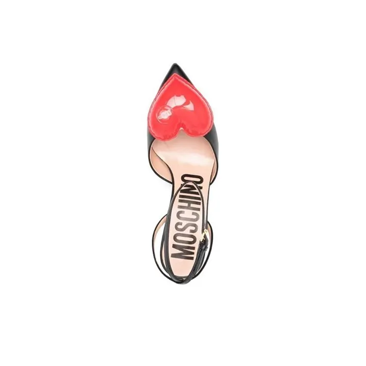 MOSCHINO Slim Heel High Heels 6.5cm Women's Black-3
