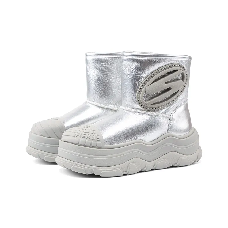 SHOESZOOO Snow Boots Women's White-1