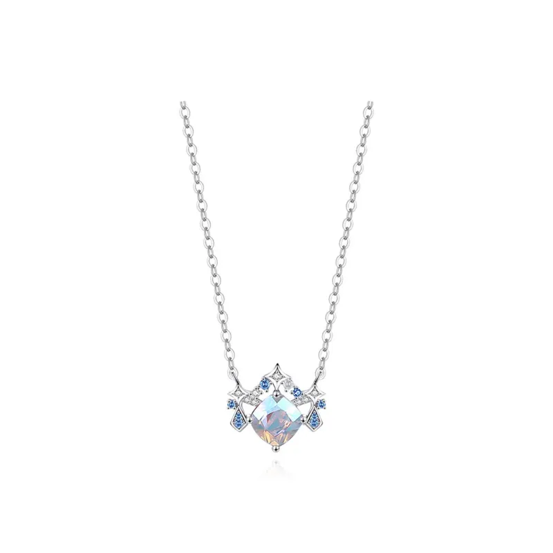 TEEX Sparkling Diamond Necklaces Women's-2