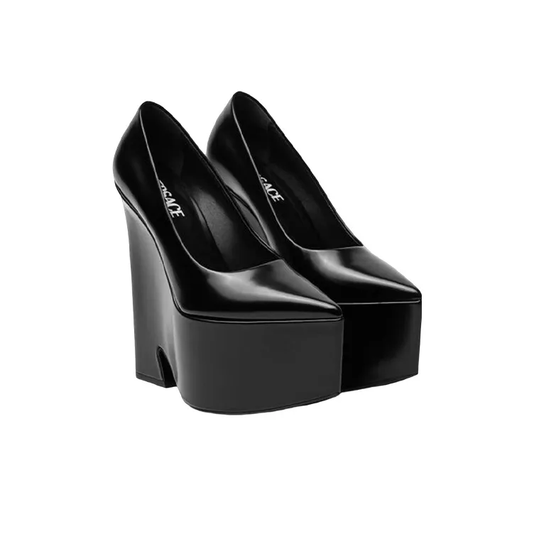VERSACE Tempest 155mm Platform Pumps-2