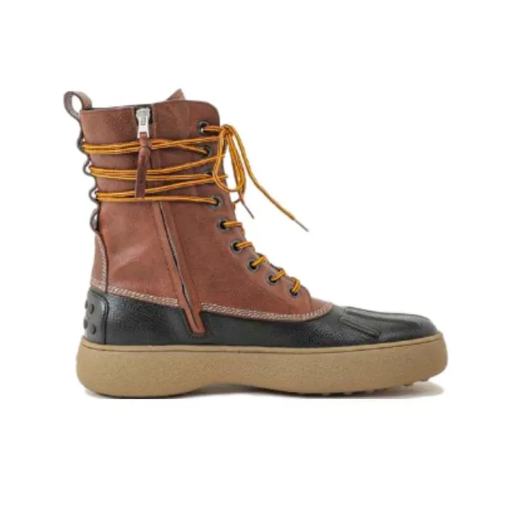 Moncler Genius Moncler X Palm Angels Logo Patchy Lace Up Boots-1