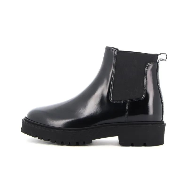HOGAN Short Chelsea Boots Women's Black-0