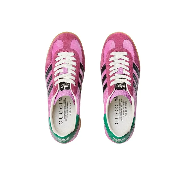 GUCCI Adidas X GUCCI Women's Gazelle 'Pink Velvet'-3