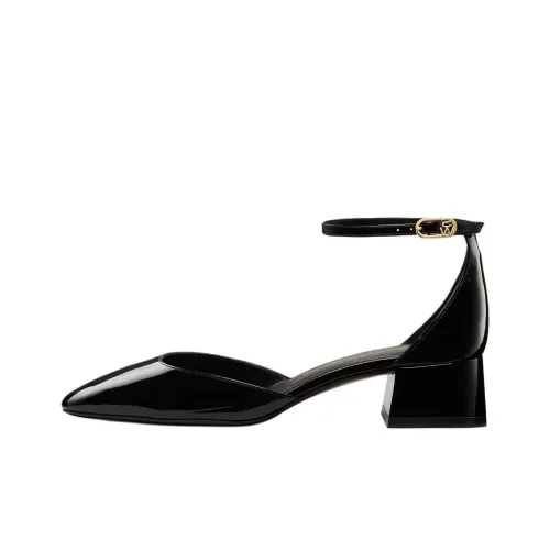 Stuart Weitzman/SW BRIA 35 Block Heel High Heels 3.5cm Women's Black