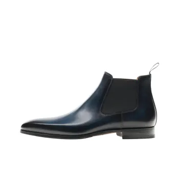 Magnanni Shaw Short Chelsea Boots Men's Marine Blue