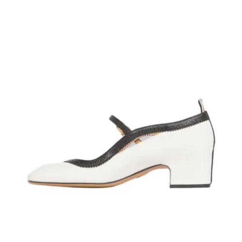 THOM BROWNE· Chunky Heel High Heels 4cm Women's White