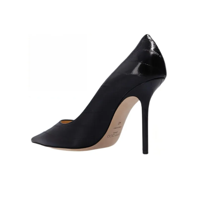 Jimmy Choo LOVE Slim Heel High Heels 10cm Women's Black-3