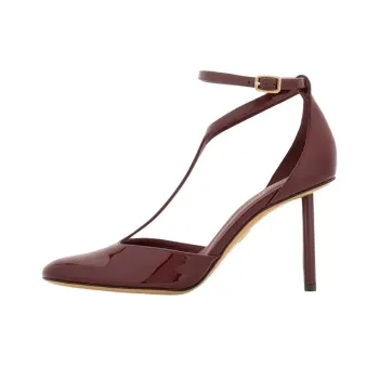 FERRAGAMO Slim Heel High Heels 9.5cm Women's Red