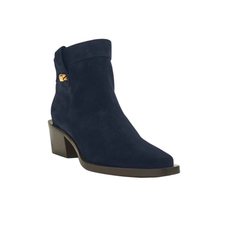 MAISON SKORPIOS Alexandra Ankle Boots 6cm Women's Marine Blue-2