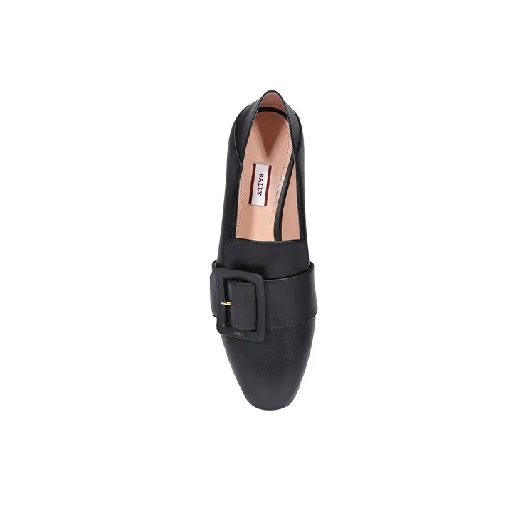 BALLY Block Heel High Heels 4cm Women's Black-4