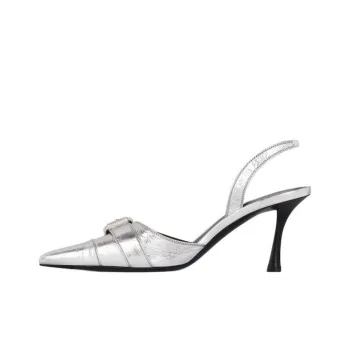 Givenchy Voyou Slim Heel High Heels 7.5cm Women's Silver