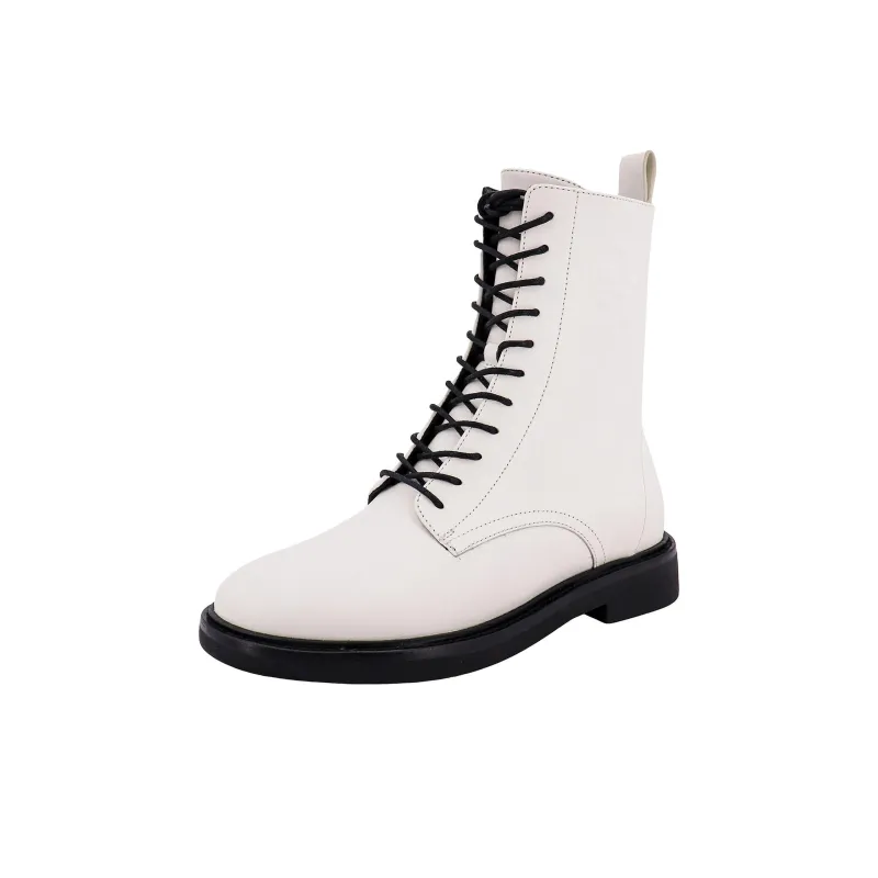 TORY BURCH Double T-embossed Leather Boots-2