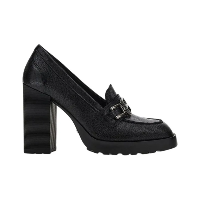 HOGAN H623 Logo-Plaque Loafer Pumps-1
