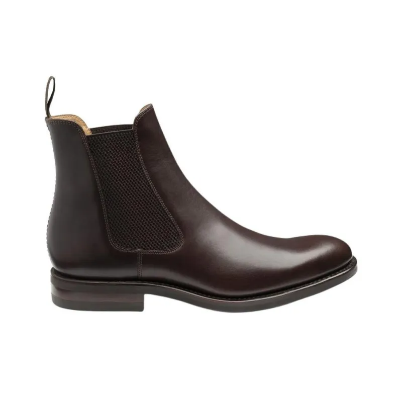 LOAKE Buscot Short Chelsea Boots Men's Dark Brown-1