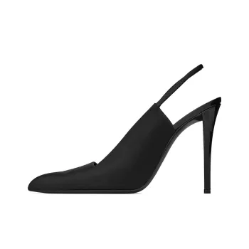 SAINT LAURENT Raven Slim Heel High Heels 11cm Women's Black