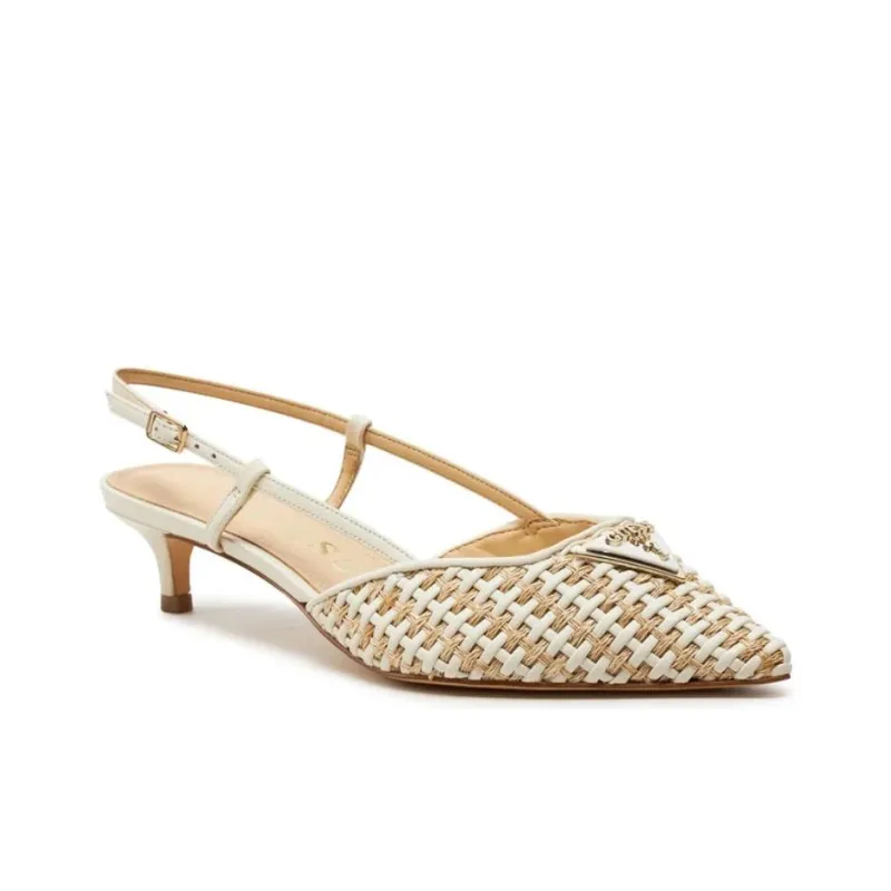 GUESS Slim Heel High Heels 4cm Women's Beige-1
