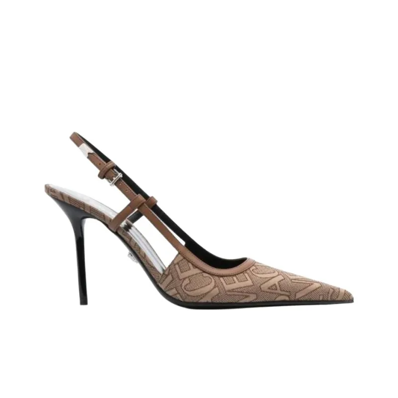 VERSACE Allover Slingback Pumps-1