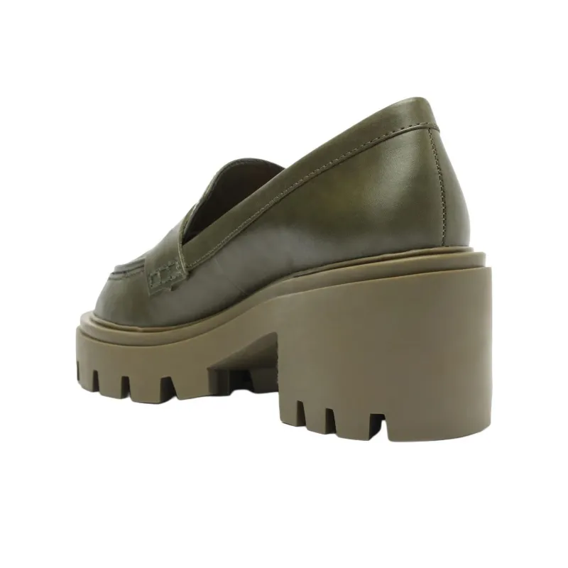 Schutz Viola Platform High Heels 7.3cm Women's Green-3