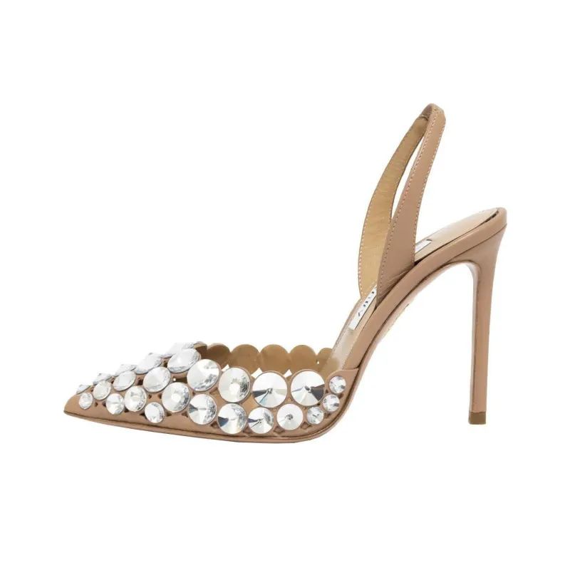 AQUAZZURA Slim Heel High Heels 10.5cm Women's Nude-0