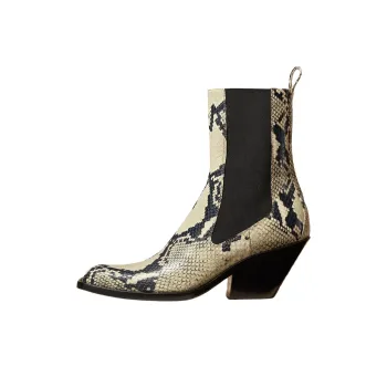 KHAITE Embossed Ankle Boots Women's