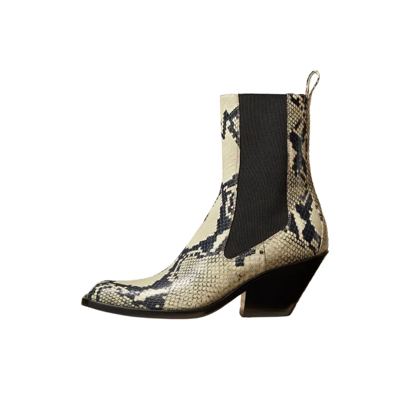 KHAITE Embossed Ankle Boots Women's-0