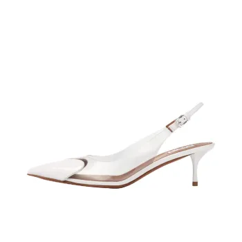Alaïa Heart Motif Leather Ballerina Shoes