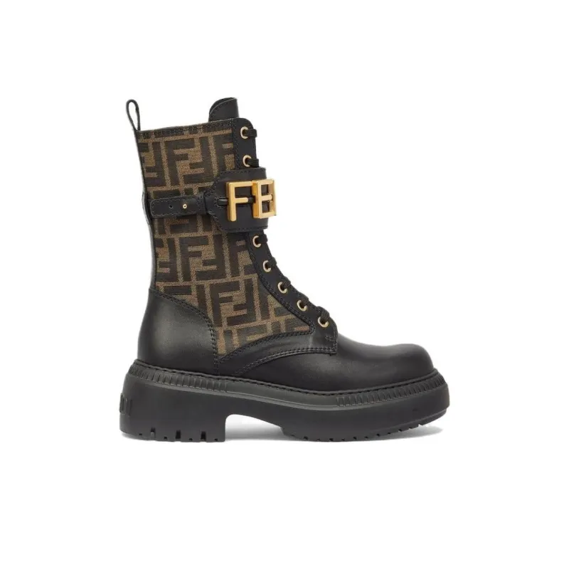 FENDI Women's FENDIgraphy Boot 'Brown FF Pattern'-1