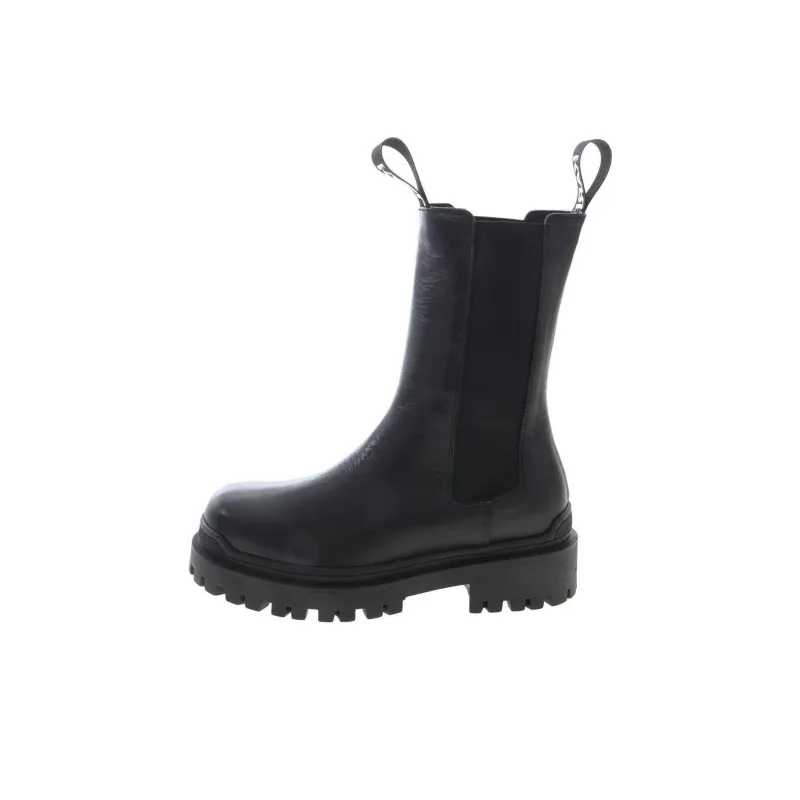 Karl Lagerfeld Chunky Leather Logo Chelsea Boots Women's-0
