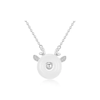 CHINA GOLD Chalcedony Necklaces Women's