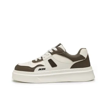 JKEM Slip Resistant Cushioning Wear Resistant Height Increasing Low Top Skateboard Shoes Men's