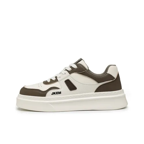 JKEM Slip Resistant Cushioning Wear Resistant Height Increasing Low Top Skateboard Shoes Men's