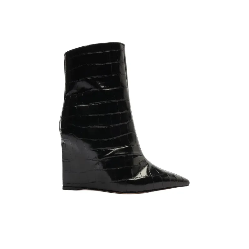 Schutz Asya Ankle Boots 11cm Women's Black-1