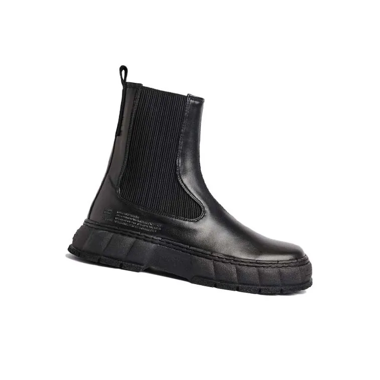 VIRÓN Short Chelsea Boots Unisex Black-1