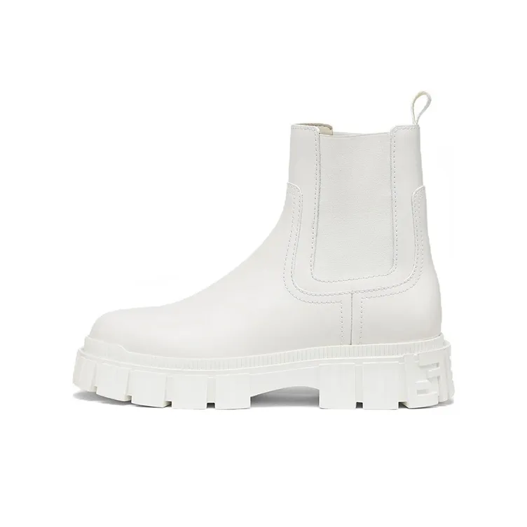 FENDI Fendi Force Short Chelsea Boots Women's White-0